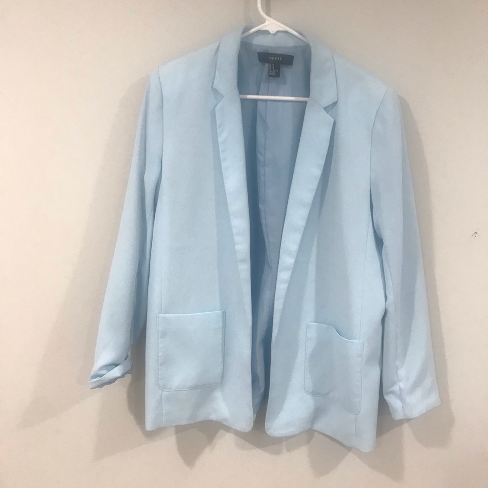Forever21 pastel Blue jacket size M